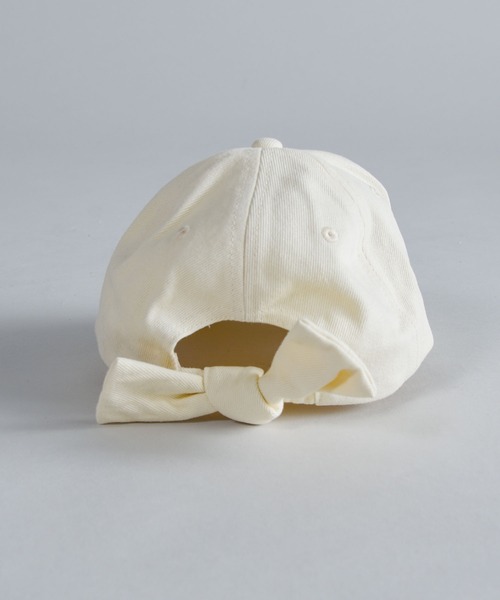 CALIFORNIA OUTFITTERS（カリフォルニア アウトフィッターズ）の「【キッズ商品】バックのリボンがキュート。コットン素材で年中使えるコットンキャップ。（キャップ・キッズ・アイボリー/ブラック/ラベンダー/ピンク・ONE SIZE）」の6枚目の写真