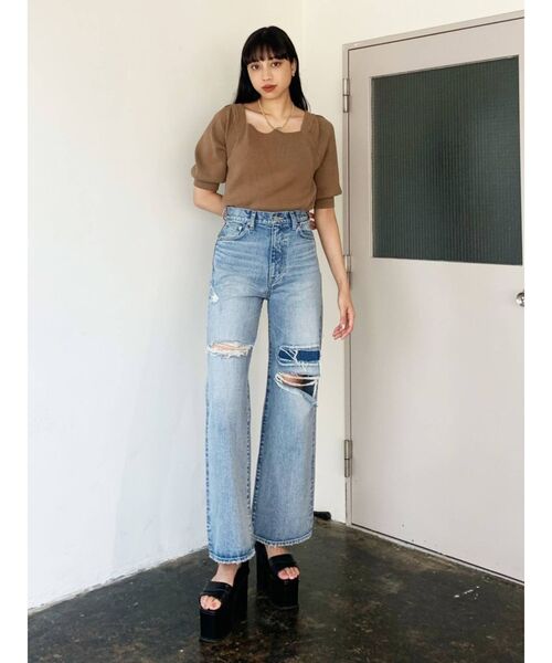 EMODA（エモダ）の「アシンメトリーカットバルキーサンダル（サンダル・レディース・ホワイト/ブラック・LARGE/MEDIUM/SMALL）」の16枚目の写真