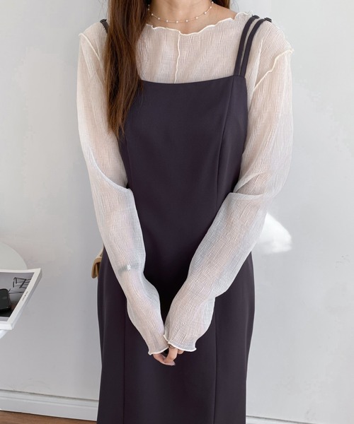 ABITOKYO(アビトーキョー)の「Iラインタイトキャミワンピース(ワンピース・レディース・ダークブラウン/ベージュ/ブラック・S/M)」の20枚目の写真