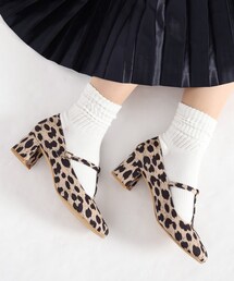 【日本製】ティーストラップアーモンドトゥパンプス