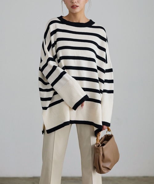 KOBE LETTUCE（コウベレタス）の「バンブーハンドル2wayバッグ（ハンドバッグ・レディース・アイボリー/ブラック/グレイッシュベージュ・FREE）」の4枚目の写真