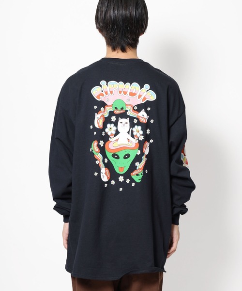 RIPNDIP（リップンディップ）の「RIPNDIP/リップンディップ IN A HAZE LONG SLEEVE ロンT（Tシャツ/カットソー・メンズ・ブラック・L/M/XL）」の3枚目の写真