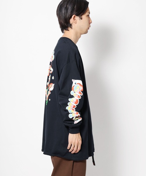 RIPNDIP（リップンディップ）の「RIPNDIP/リップンディップ IN A HAZE LONG SLEEVE ロンT（Tシャツ/カットソー・メンズ・ブラック・L/M/XL）」の2枚目の写真