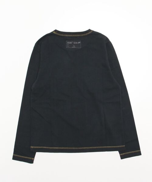 AVIREX（アヴィレックス）の「≪直営店限定≫L/S FADE WASH PRINT T-SHIRT/ フェイドウォッシュプリントTシャツ（Tシャツ/カットソー・レディース・ホワイト系2/オリーブ系/ブラック・M/S）」の4枚目の写真