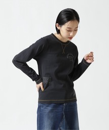 AVIREX | ≪直営店限定≫L/S FADE WASH PRINT T-SHIRT/ フェイドウォッシュプリントTシャツ(Tシャツ/カットソー)