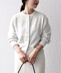 SHIPS | *〈手洗い可能〉ビジュー＆パールモチーフカーディガン◆(カーディガン/ボレロ)