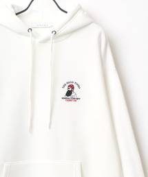 Lazar 別注 Couple Beardman Sweat/オーバーサイズ 裏起毛 ワンポイント刺繍 スウェット パーカー フーディー/長袖 トップス プルオーバー/レディース メンズ