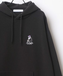 Lazar 別注 Couple Beardman Sweat/オーバーサイズ 裏起毛 ワンポイント刺繍 スウェット パーカー フーディー/長袖 トップス プルオーバー/レディース メンズ