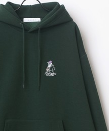 Lazar 別注 Couple Beardman Sweat/オーバーサイズ 裏起毛 ワンポイント刺繍 スウェット パーカー フーディー/長袖 トップス プルオーバー/レディース メンズ