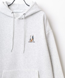 Lazar 別注 Couple Beardman Sweat/オーバーサイズ 裏起毛 ワンポイント刺繍 スウェット パーカー フーディー/長袖 トップス プルオーバー/レディース メンズ