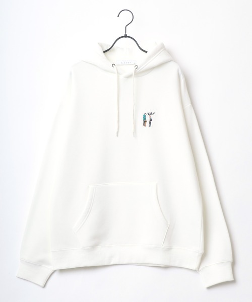 Lazar(ラザル)の「Lazar 別注 Couple Beardman Sweat/オーバーサイズ 裏起毛 ワンポイント刺繍 スウェット パーカー フーディー/長袖 トップス プルオーバー/レディース メンズ(パーカー・メンズ・ブラック/グレー系その他/アッシュグレー/ダークグリーン/ブルー/ブラック系その他/ホワイト系その他/ベージュ系その他/ホワイト/グレー系その他2/グリーン系その他2/グリーン系その他3/ベージュ/グリーン系その他/ブルー系その他/チャコール・M/L/LL)」の17枚目の写真