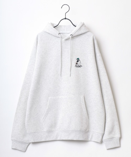 Lazar(ラザル)の「Lazar 別注 Couple Beardman Sweat/オーバーサイズ 裏起毛 ワンポイント刺繍 スウェット パーカー フーディー/長袖 トップス プルオーバー/レディース メンズ(パーカー・メンズ・ブラック/グレー系その他/アッシュグレー/ダークグリーン/ブルー/ブラック系その他/ホワイト系その他/ベージュ系その他/ホワイト/グレー系その他2/グリーン系その他2/グリーン系その他3/ベージュ/グリーン系その他/ブルー系その他/チャコール・M/L/LL)」の22枚目の写真