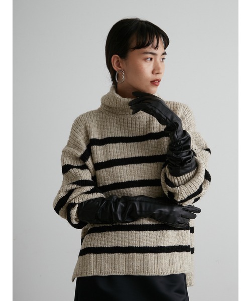 styling/ - styling/ kei shirahata  2WAY リブ タートル ニット styling/（スタイリング）の「2WAYビッグタートルニット（ニット