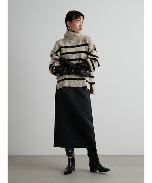 styling/ - styling/ kei shirahata  2WAY リブ タートル ニット styling/（スタイリング）の「2WAYビッグタートルニット（ニット