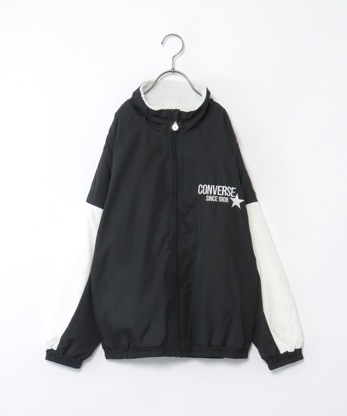 CONVERSE（コンバース）の「CONVERSE コンバース 裏ボアジャケット（130~160cm）（ブルゾン・キッズ・ブルー系その他/ブラック・130/140/150/160）」の16枚目の写真