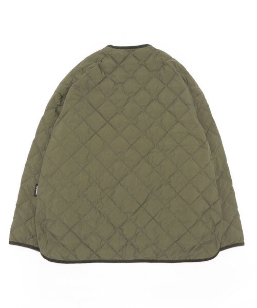 GYMPHLEX(ジムフレックス)の「Gymphlex | ダイヤキルトダウン ノーカラージャッケット WOMEN(ダウンジャケット/コート・レディース・ブラック/オリーブ・14/12)」の4枚目の写真