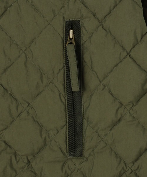 GYMPHLEX(ジムフレックス)の「Gymphlex | ダイヤキルトダウン ノーカラージャッケット WOMEN(ダウンジャケット/コート・レディース・ブラック/オリーブ・14/12)」の16枚目の写真