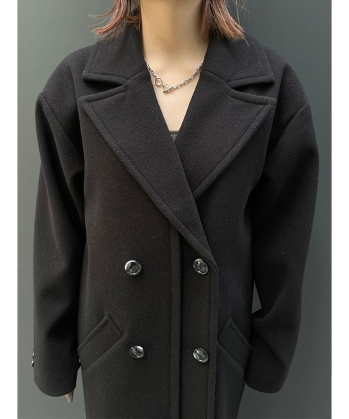 ENVYM（アンビー）の「メルトンロングＣＴ（その他アウター・レディース・ブラック/ブラウン/グレー・FREE）」の16枚目の写真