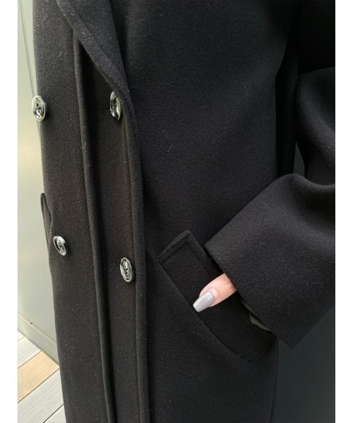 ENVYM（アンビー）の「メルトンロングＣＴ（その他アウター・レディース・ブラック/ブラウン/グレー・FREE）」の17枚目の写真