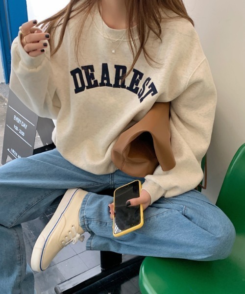 スターター テネシー大学　カレッジ刺繍ロゴ　ナイロン　裏起毛　スウェット CLEA（クレア）の「刺繍カレッジロゴ 裏起毛ルーズプルオーバー