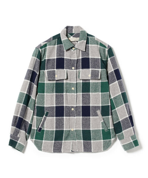 REMI RELIEF(レミレリーフ)の「REMI RELIEF × BEAMS PLUS / 別注 Check C.P.O. Shirt(シャツ/ブラウス・メンズ・グレー/オレンジ・SMALL/MEDIUM/LARGE/X-LARGE)」の16枚目の写真