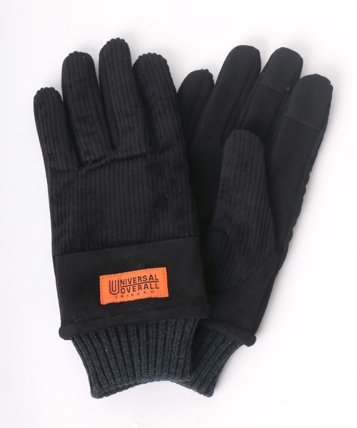 UNIVERSAL OVERALL（ユニバーサルオーバーオール）の「UNIVERSAL OVERALL/ユニバーサルオーバーオール コーデュロイ スエード 切替 グローブ/手袋（手袋・メンズ・アイボリー/ブラック/ベージュ/ブラウン・FREE）」の3枚目の写真