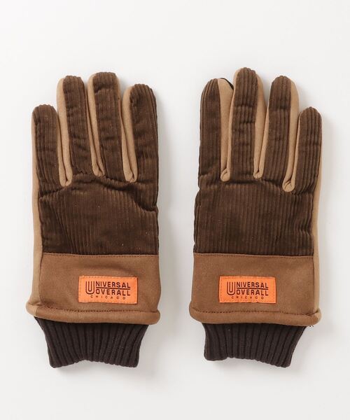 UNIVERSAL OVERALL（ユニバーサルオーバーオール）の「UNIVERSAL OVERALL/ユニバーサルオーバーオール コーデュロイ スエード 切替 グローブ/手袋（手袋・メンズ・アイボリー/ブラック/ベージュ/ブラウン・FREE）」の17枚目の写真