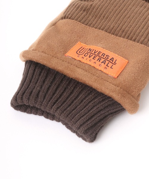UNIVERSAL OVERALL（ユニバーサルオーバーオール）の「UNIVERSAL OVERALL/ユニバーサルオーバーオール コーデュロイ スエード 切替 グローブ/手袋（手袋・メンズ・アイボリー/ブラック/ベージュ/ブラウン・FREE）」の11枚目の写真
