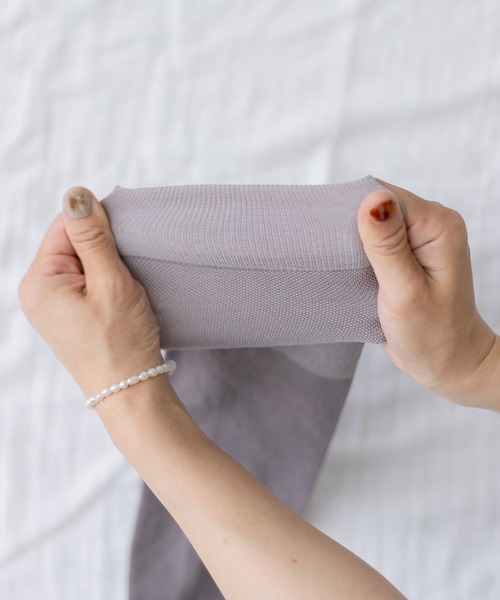 フェリシモMama（フェリシモママ）の「Ｍｏｒｅｄｄｅ　コットン混で心地いい　着圧ニーハイソックス（マタニティウェア/グッズ・レディース・ブルー/ブラウン系その他・ONE SIZE）」の13枚目の写真