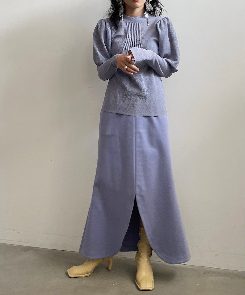 Ameri（アメリ）の「UND FLORAL KNIT JACQUARD TOP（ニット/セーター