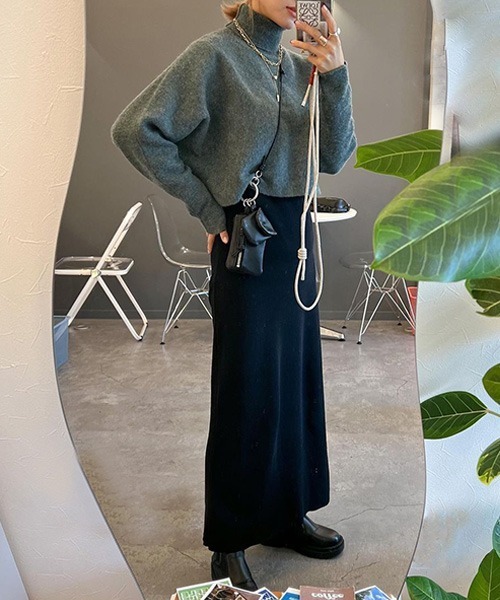 セール】《mikuさん×Erikaさんコラボ》ニットトップス+キャミワンピ