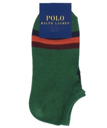POLO RALPH LAUREN | POLO RALPH LAUREN コットンウール ワンポイント 3色ライン スニーカーソックス 03207885(ソックス/靴下)