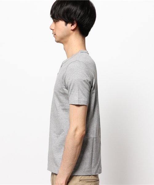 BRILLA per il gusto(ブリッラペルイルグースト)の「Brilla per il gusto / ベーシック ヘンリーネック Tシャツ(Tシャツ/カットソー・メンズ・ホワイト/グレー/ネイビー・MEDIUM/SMALL/LARGE/X-SMALL)」の8枚目の写真