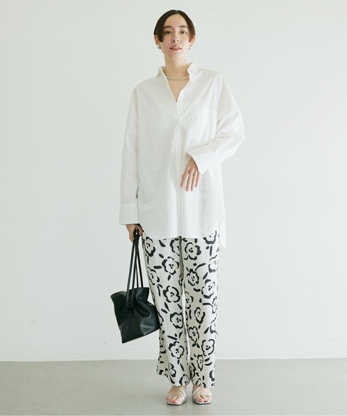 GALLARDAGALANTE（ガリャルダガランテ）の「《セットアップ対応》ヴィンテージサテンパンツ（その他パンツ・レディース・ホワイト/ブルー・FREE）」の3枚目の写真