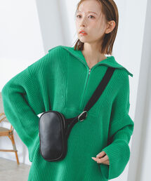 B:MING by BEAMS | B:MING by BEAMS / 片畦 ハーフジップ ニット(ニット/セーター)