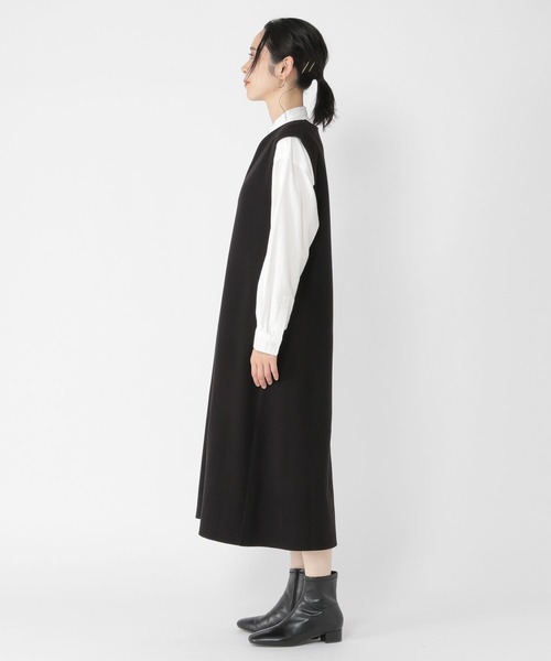 studio CLIP(スタディオクリップ)の「軽メルトンジャンパースカート(ジャンパースカート・レディース・チャコール/モカ/ブラック・MEDIUM/LARGE)」の13枚目の写真