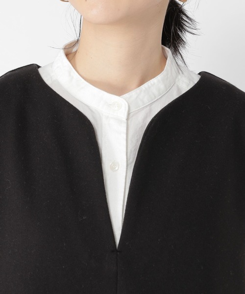 studio CLIP(スタディオクリップ)の「軽メルトンジャンパースカート(ジャンパースカート・レディース・チャコール/モカ/ブラック・MEDIUM/LARGE)」の6枚目の写真