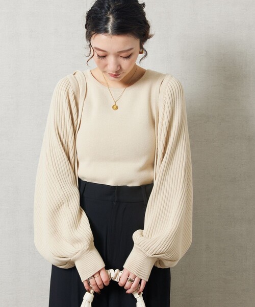 ボレロセットトップス / Bolero Set Top ボレロセットトップス / Bolero Set Top FANCY CLUB】KNITTED