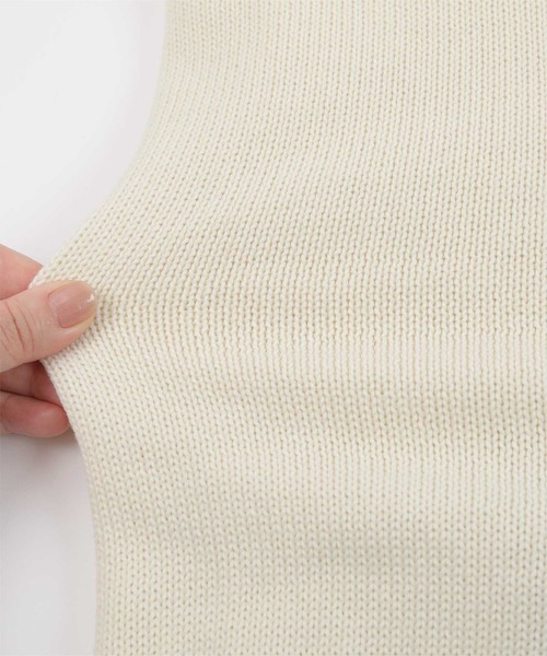 miette(ミエット)の「配色ステッチニットボレロ(カーディガン/ボレロ・レディース・アイボリー/ブラック/グレー・FREE)」の14枚目の写真