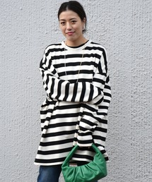 Johnbull（ジョンブル）の「【CHIGNON】ボーダービッグTシャツ（Tシャツ/カットソー）」