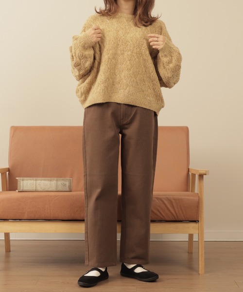 mil(ミル)の「【150㎝前後の小柄さんサイズ】マムフィットチノパンツ(チノパンツ・レディース・ライトベージュ/ブラウン/ベージュ・S/XS/XXS)」の6枚目の写真
