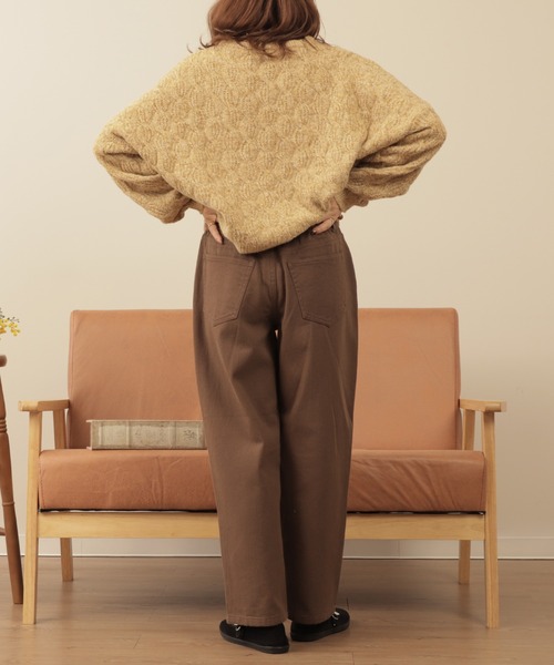 mil(ミル)の「【150㎝前後の小柄さんサイズ】マムフィットチノパンツ(チノパンツ・レディース・ライトベージュ/ブラウン/ベージュ・S/XS/XXS)」の8枚目の写真