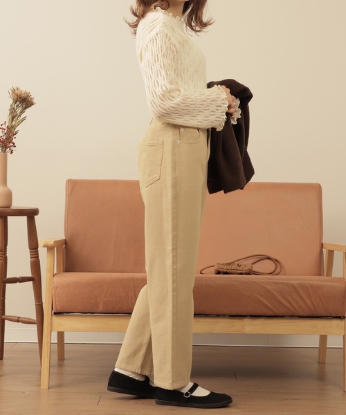 mil(ミル)の「【150㎝前後の小柄さんサイズ】マムフィットチノパンツ(チノパンツ・レディース・ライトベージュ/ブラウン/ベージュ・S/XS/XXS)」の10枚目の写真