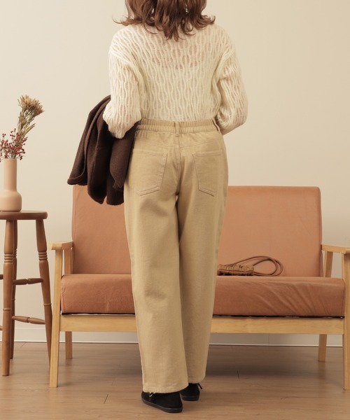 mil(ミル)の「【150㎝前後の小柄さんサイズ】マムフィットチノパンツ(チノパンツ・レディース・ライトベージュ/ブラウン/ベージュ・S/XS/XXS)」の11枚目の写真