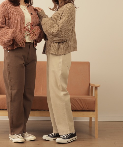 mil(ミル)の「【150㎝前後の小柄さんサイズ】マムフィットチノパンツ(チノパンツ・レディース・ライトベージュ/ブラウン/ベージュ・S/XS/XXS)」の5枚目の写真