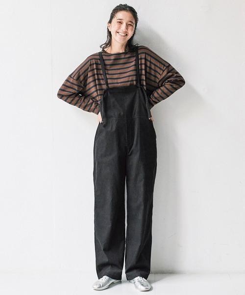 avecmoi（アヴェクモワ）の「【佐藤かなさんプロデュース】 アヴェクモワ　ボーダーカットソートップス〈茶×紺〉（Tシャツ/カットソー・レディース・ブラウン系その他・2/1）」の4枚目の写真