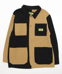 JACKET/BANKS(バンクス)クレイジーパターンカラーブロッキングリラックスサイズブルゾン