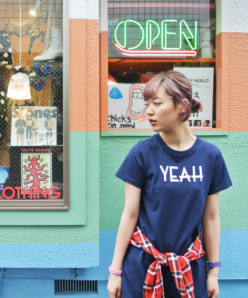 X-girl（エックスガール）の「TALK S/S TEE DRESS（ワンピース・レディース・ホワイト/ブラック/ネイビー・2/1）」の3枚目の写真