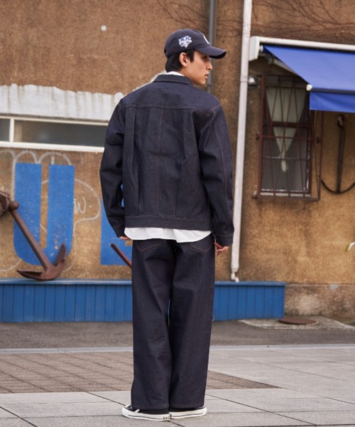 CONES BOSS（コーンズボス）の「【CONESBOSS × CIAOPANIC】【セットアップ対応】デニムワイドパンツ（デニムパンツ・メンズ・インディゴブルー/ブラック・MEDIUM/LARGE/S/M）」の7枚目の写真