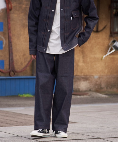 CONES BOSS（コーンズボス）の「【CONESBOSS × CIAOPANIC】【セットアップ対応】デニムワイドパンツ（デニムパンツ・メンズ・インディゴブルー/ブラック・MEDIUM/LARGE/S/M）」の11枚目の写真